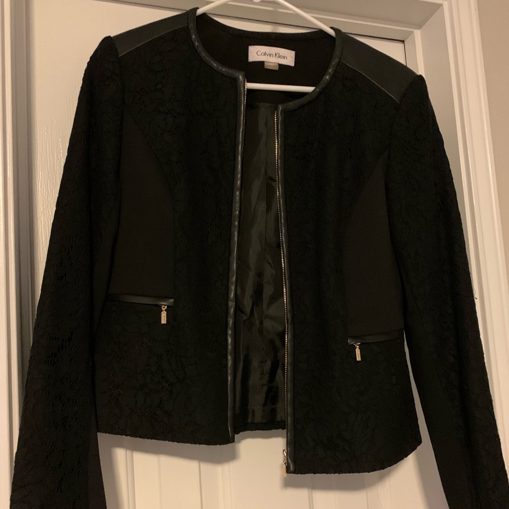 Calvin Klein Zippered Blazer